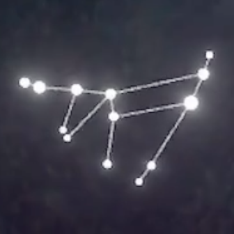Capricorn constellation icon