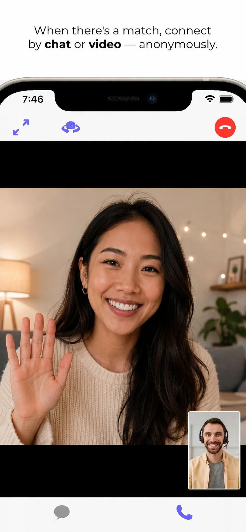 Video call screenshot