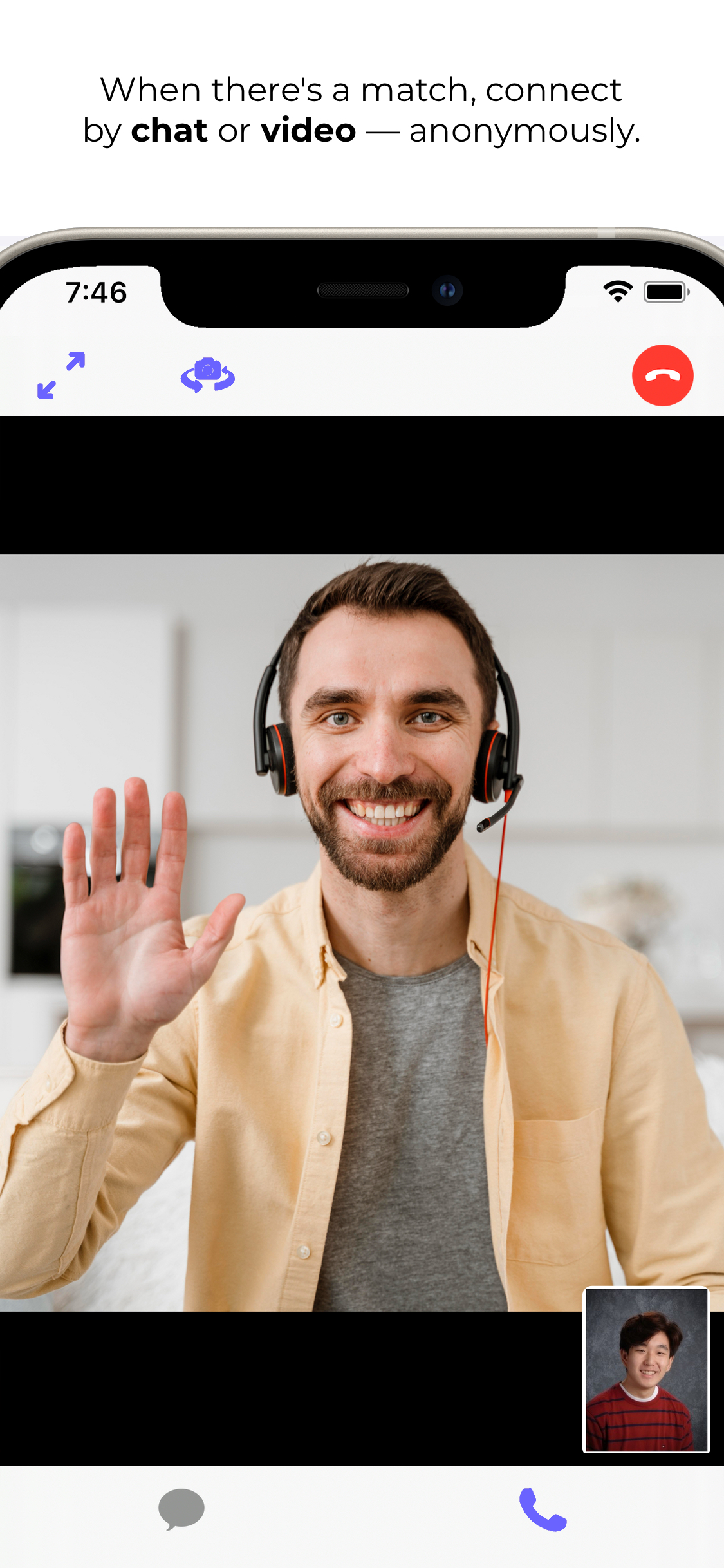 Video call screenshot