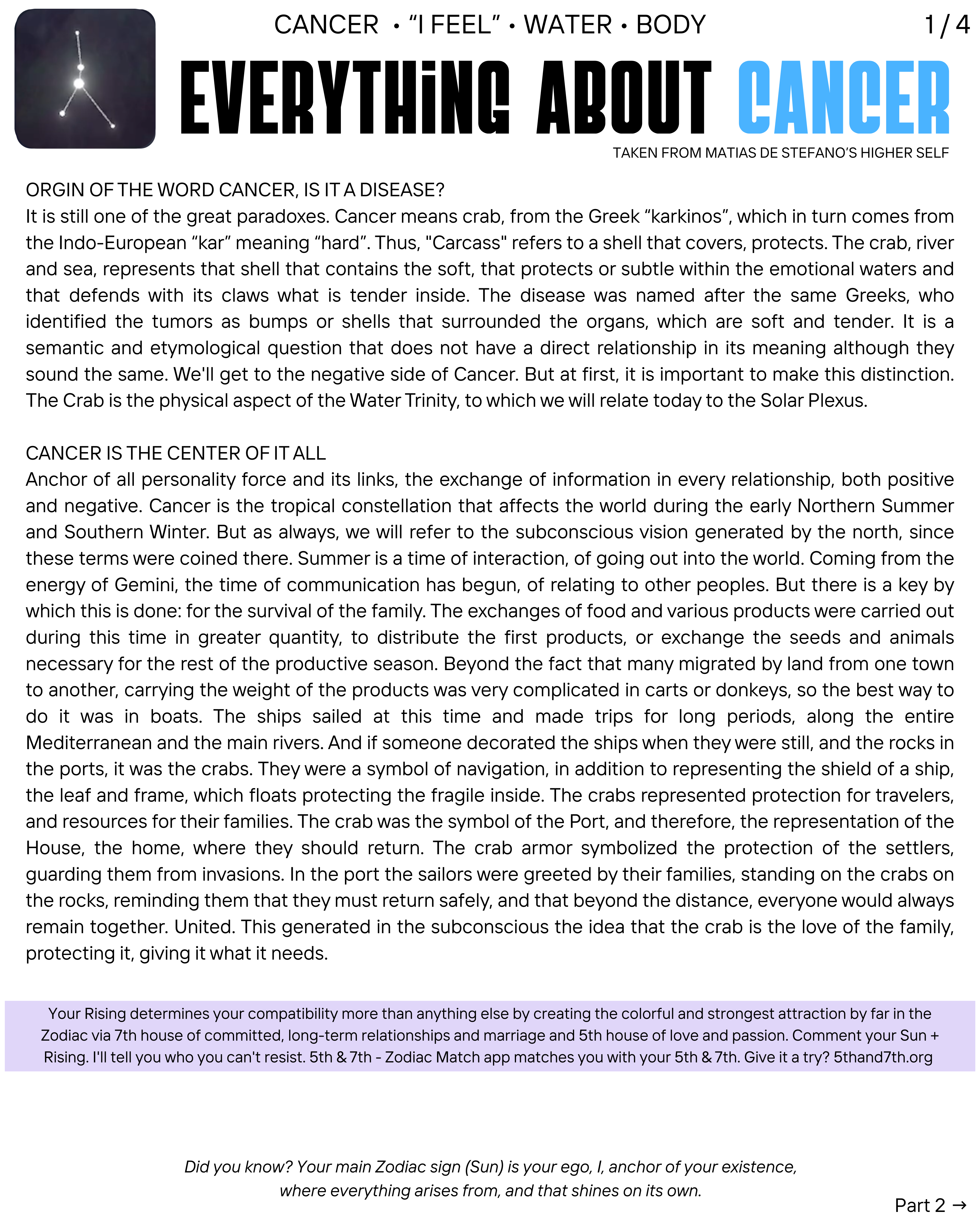 Everything about Cancer (page 1)