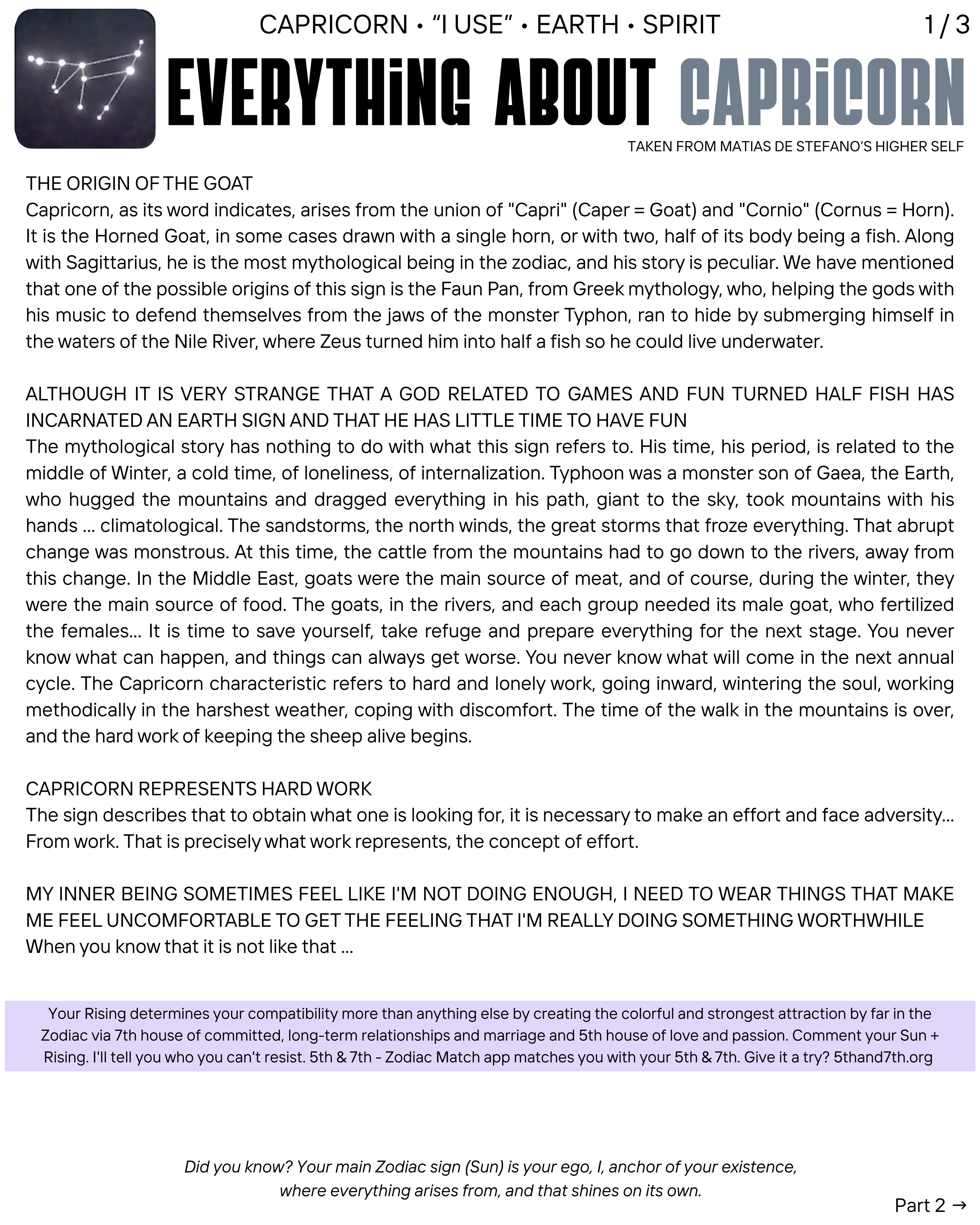 Everything about Capricorn (page 1)