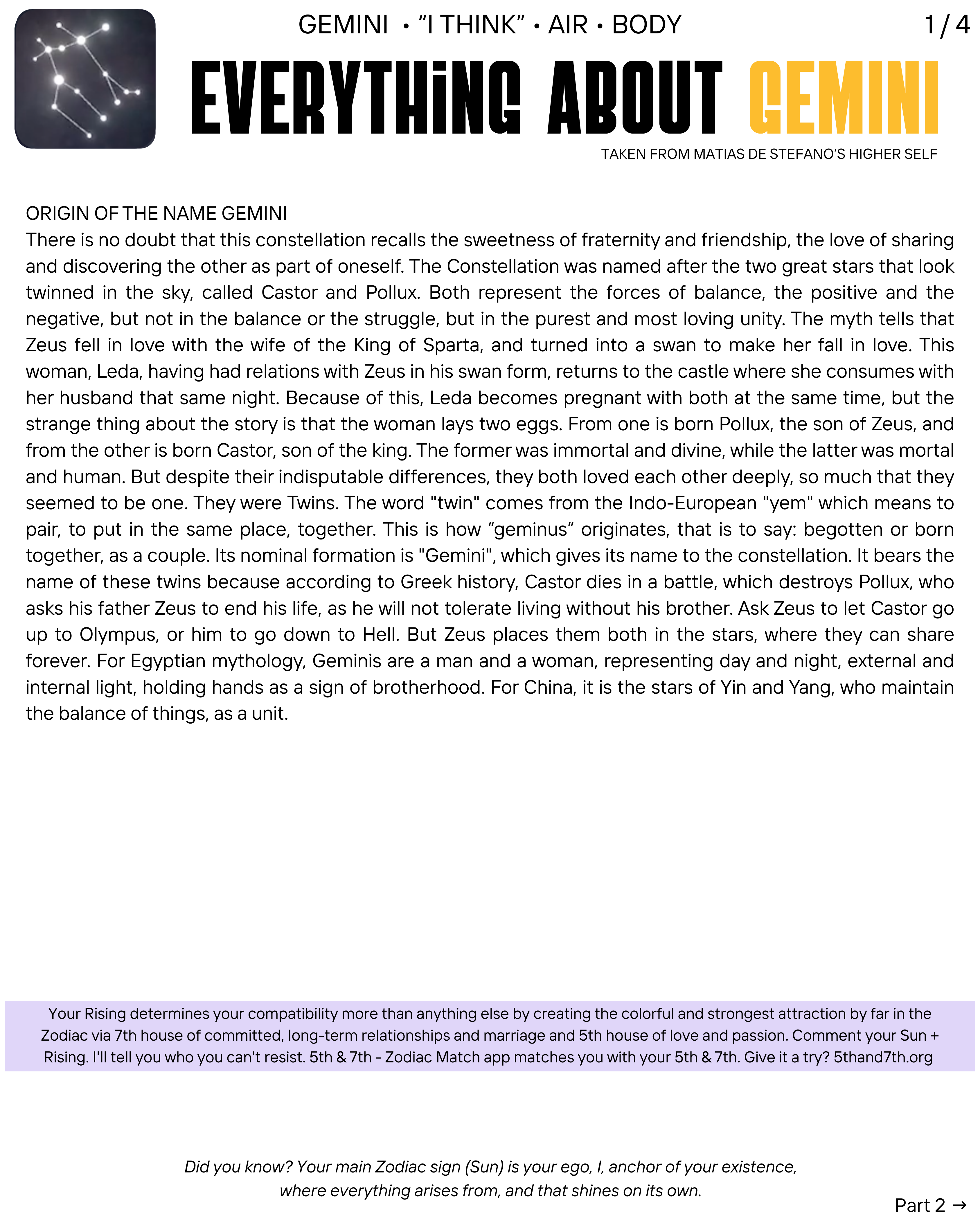 Everything about Gemini (page 1)