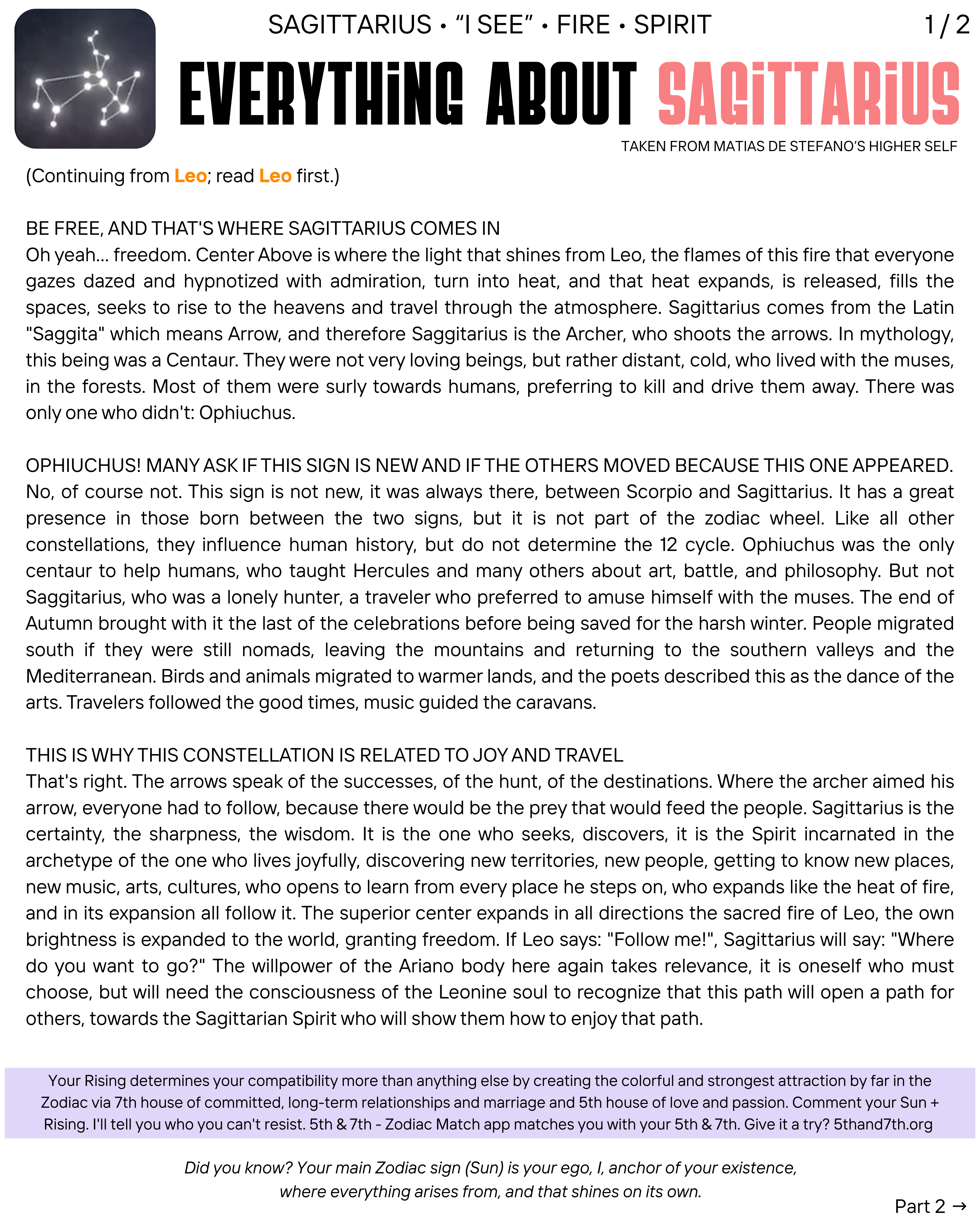 Everything about Sagittarius (page 1)