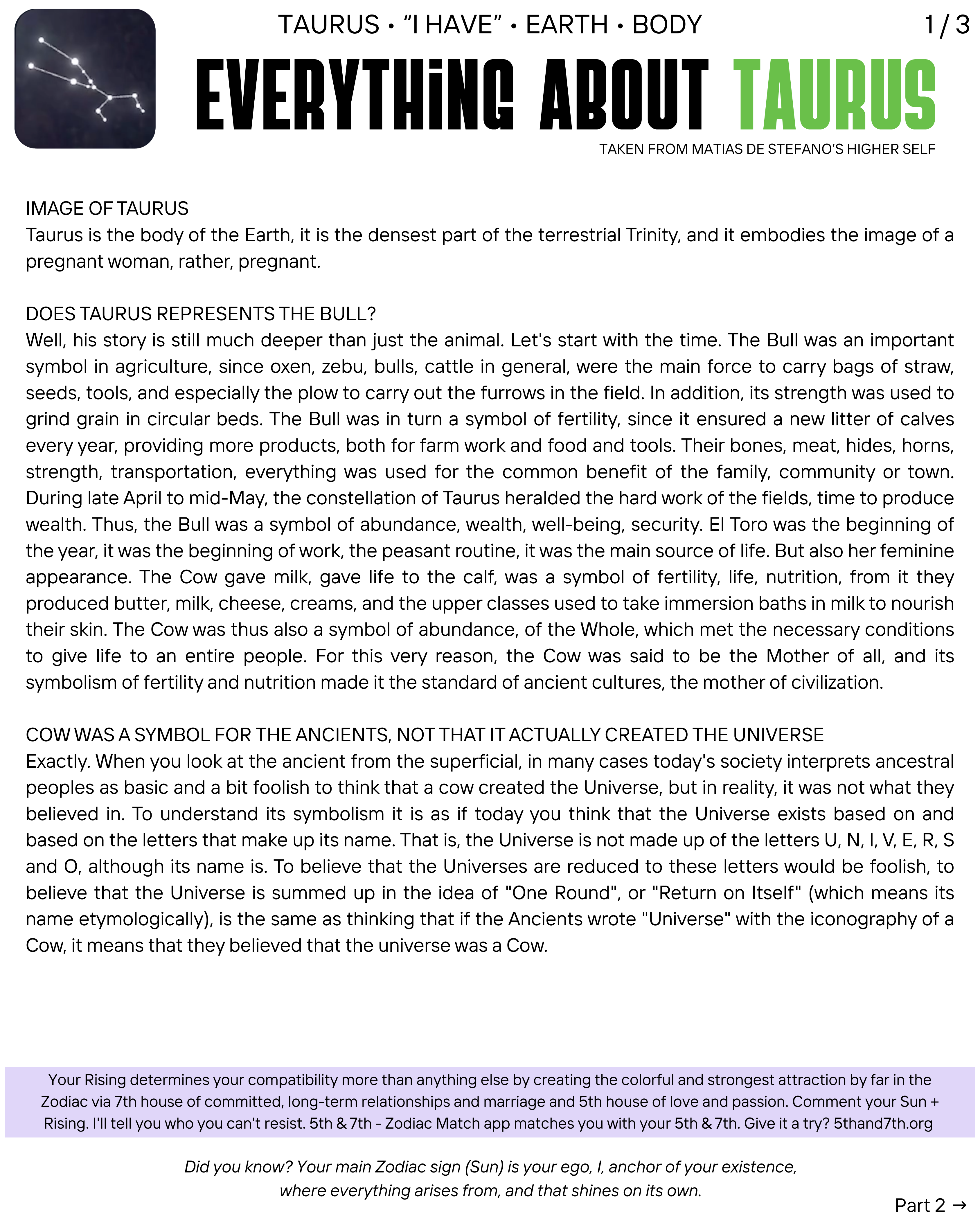 Everything about Taurus (page 1)